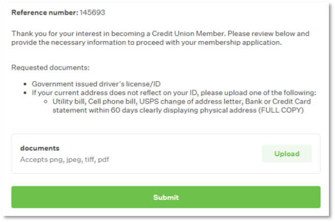 New Member Application